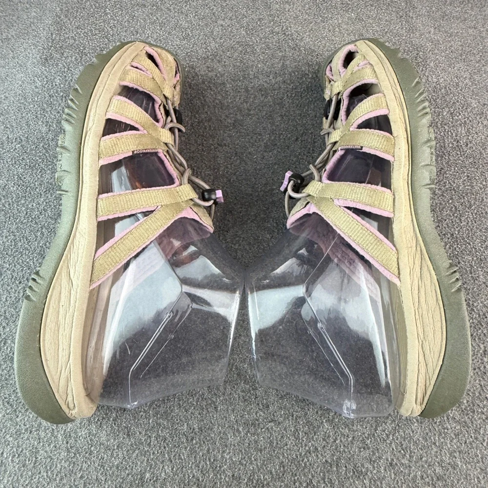 Keen Bali Strap Sandals Womens 8 Khaki/Lavender Waterproof Slide Shoes